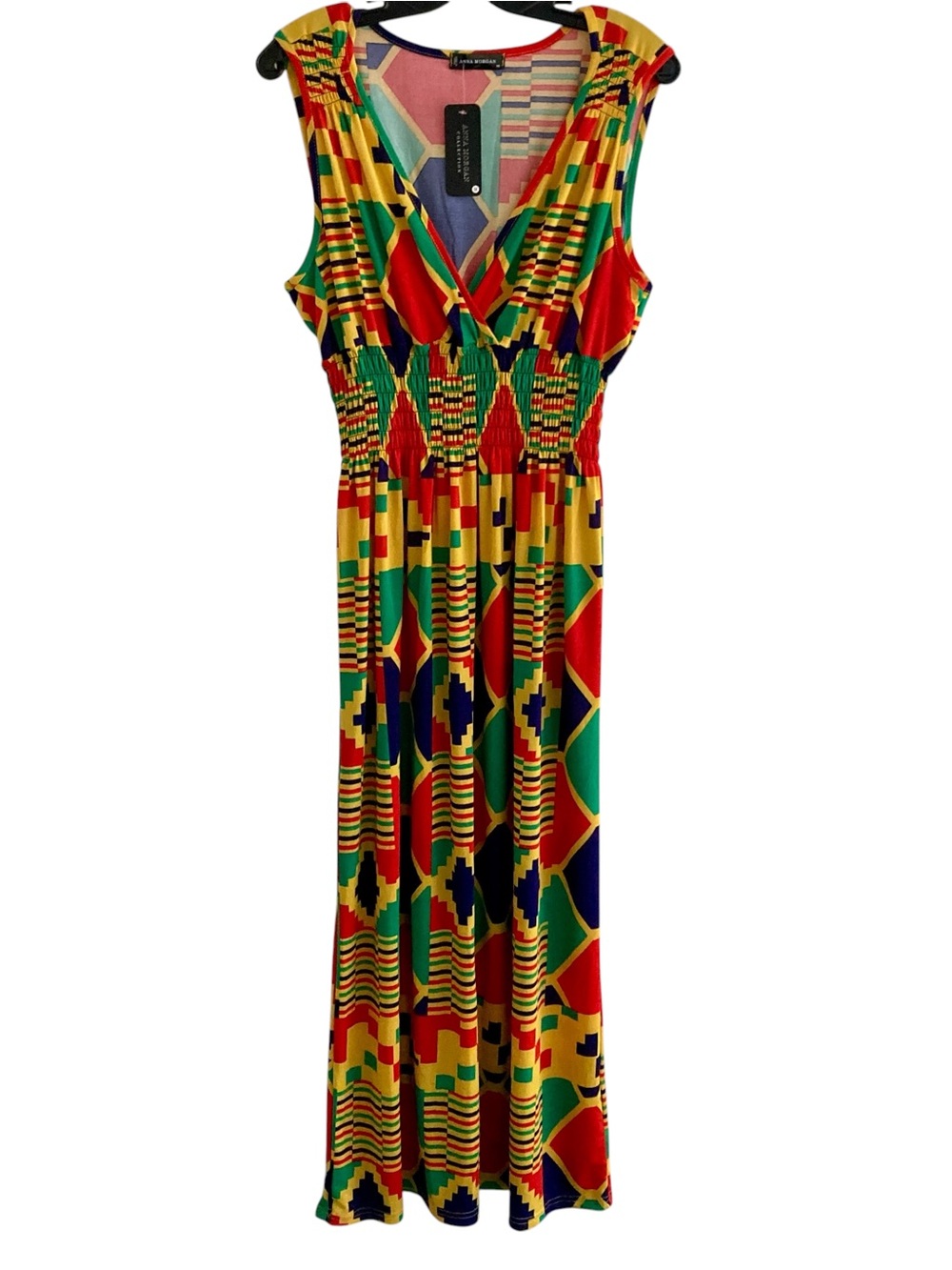 Anna Morgan | Sleeveless Geometric Maxi Dress NWT